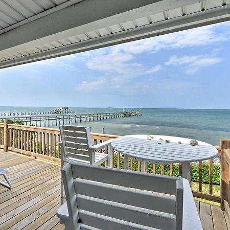 Waterfront Harkers Island Home Sunset View And Dock Exterior foto